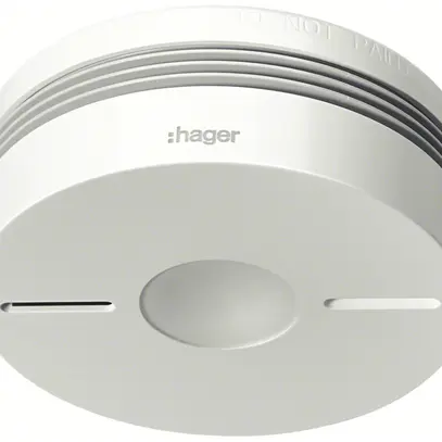 AP-RF-Rauchmelder Hager VDS Q, Batterie 6V, weiss 