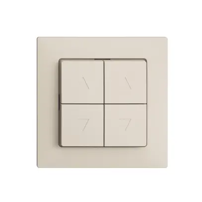 Kit frontal EDIZIOdue F crema pour poussoir & interrupteur pour stores 