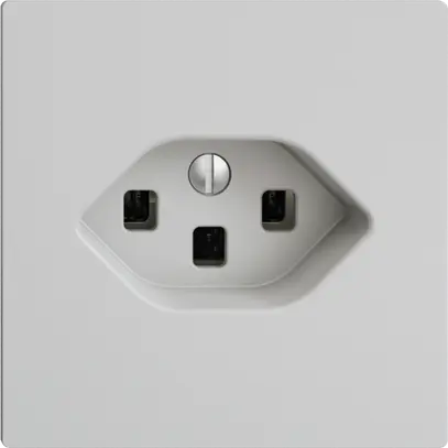 Presa INC EDIZIOdue T23 16A grigio chiaro, con morsetti innest. 