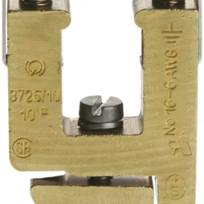 Morsetto di terra componibile Woertz 4…10mm² raccordo a vite 2×1 guida G 