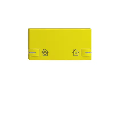 Taste EDIZIOdue zu zeptrionAIR Zeitschaltuhr mit Bezeichnung mit LED lemon 