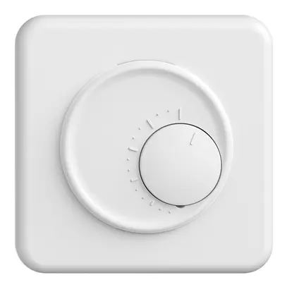 Kit frontale 90×90mm STANDARDdue bianco per termostato ambiente 