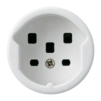 Prise HA basico type 25 avec bornes enfichables blanc 