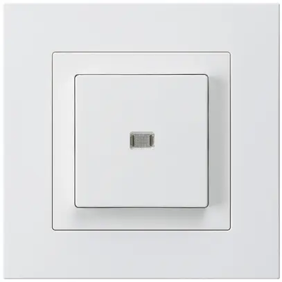 Interrupteur poussoir lumineux ENC kallysto.pro 6/1P blanc 