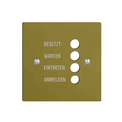 Placca frontale EDIZIOdue olive tedesco 