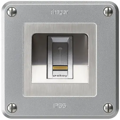 Lettore di impronte digitali NUP Hager ekey robusto C alluminio 