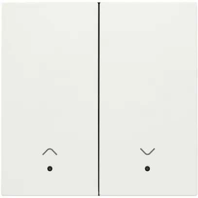 Touche Niko NHC pour poussoir radio double avec lentille "V/Λ" 