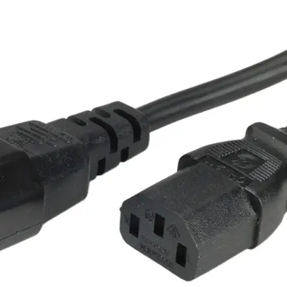 Câble d'appareils VALUE C14 → C13 3×0.75mm² 250VAC/10A noir 3m 