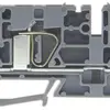 Durchgangs-Reihenklemme Woertz 0.5…6mm² 50A 600V Federzuganschluss 3×1 TH35 grau 