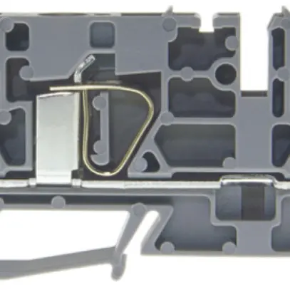 Morsetto di passaggio componibile Woertz 0.5…6mm² 50A 600V molla 3×1 DIN 35mm gr 