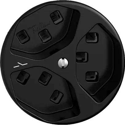 Presa 3×T23 Feller STANDARDdue Q, 1×separato, morsetti a innesto, nero 