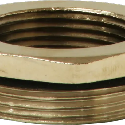 Riduzione esagonale M32×1.5 esterno/M25×1.5 interno ottone nichelato 