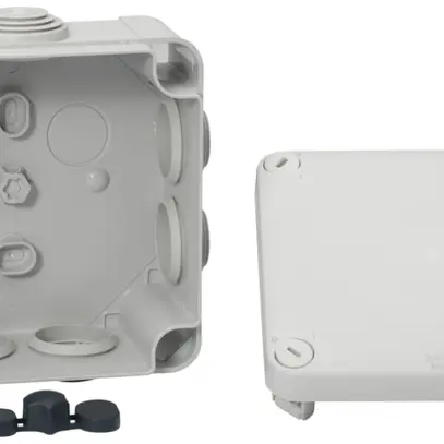 Scatola di derivazione AP Mureva 105×105×55mm vuota grigio IP55 