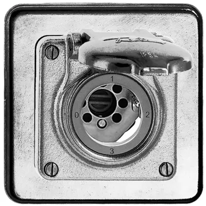 UP-Drehschalter nass 5/1L Al natur für Sicherheitsschloss, ohne Zylinder 