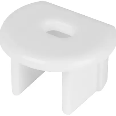 Pièce d'extrémité LDV PM02/EC/H, pour profilé rond PM02, avec entrée, gris 