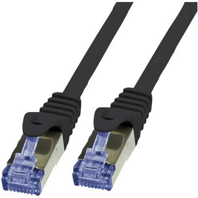 Cavo patch RJ45 VALUE Solid cat.6A S/FTP AWG26 LSZH nero 20m 