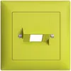 Kit frontale EDIZIOdue lemon 88×88mm 1×RJ45 