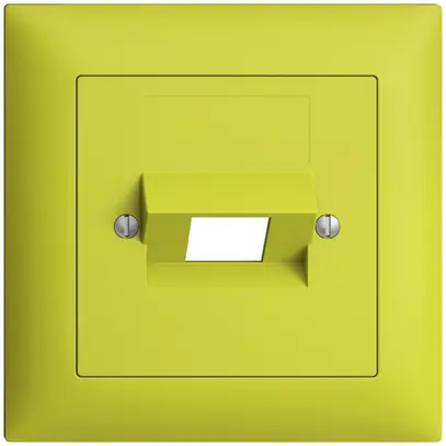 Frontset EDIZIOdue lemon 88×88mm 1×RJ45 