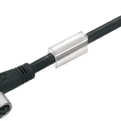Cavo Weidmüller SAIL aperto/M8 4L 5m presa angolata PUR nero 