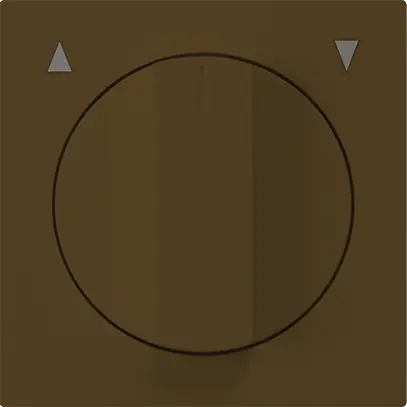 Interruttore/tasto rotativo per tapparella kallysto marrone 