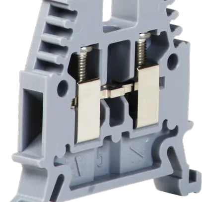 Durchgangs-Reihenklemme Woertz 0.5…4mm² 32A 1000V Schraubanschluss 2×1 TH35 grau 