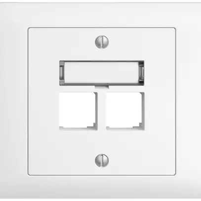 Kit de montage INC S-One EDIZIOdue BKE pour 2×RJ45 droite, blanc 
