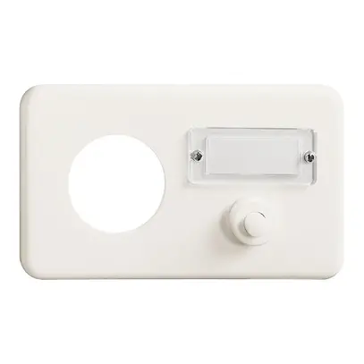 Combinazione INC FH 1×2 vuoto +suoneria bianco 