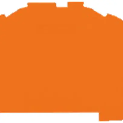 Placca intermediar.e fermatura WAGO 0.8mm forte, arancione 