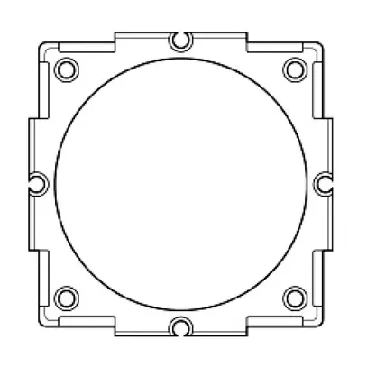 Blindplatte Hager 46mm weiss 