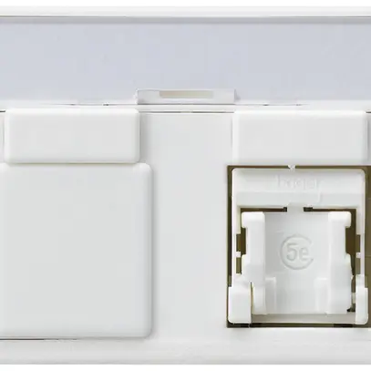 Presa FLF Hager cat.5e 1RJ45/u bianco 