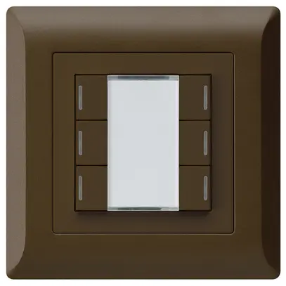 Tasto INC kallysto.line KNX 6×marrone LED RGB s/e-link 