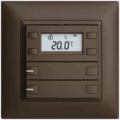 UP-RTH-Taster KNX 2-fach EDIZIOdue FMI coffee, mit LED RGB 