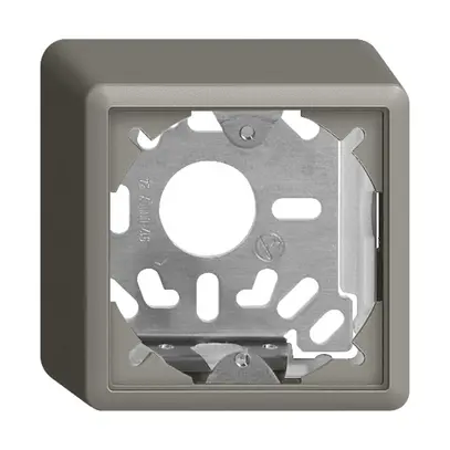 Capot avec plaque de base 54mm EDIZIOdue universel gris foncé 