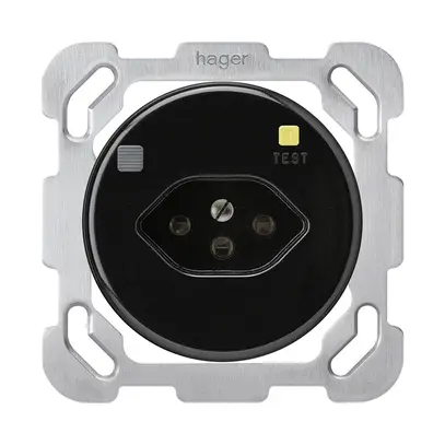 Prise ENC basico B T13 FI 30mA noir 