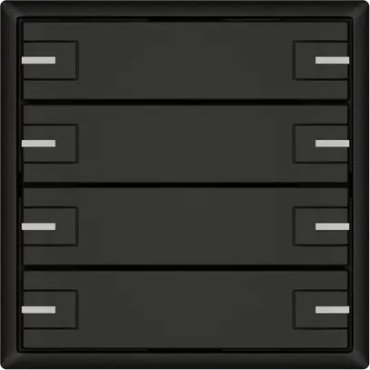 Poussoir universel EDIZIO.liv UNI SNAPFIX® a.LED RGB 4× comm.2T no 