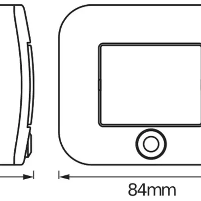 Luce notturna LED LDV LUNETTA HALL 0.7W 3000K rilevatore di movimento bianco 