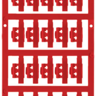 Marqueur de conducteur Weidmüller MultiCard SFC p.Ø1.5…2.5mm 21×5.8mm PA66 rouge 