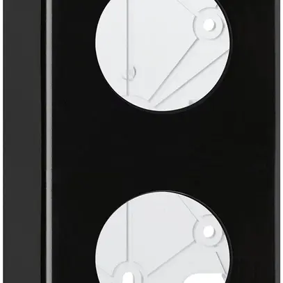 Kit di montaggio AP basico I-I nero 2×Ø43mm 