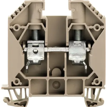 Borne de passage Weidmüller WDU connexion à vis 16mm² TS35 beige 