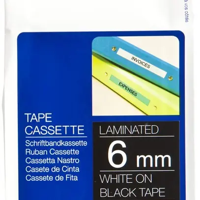 Cassette ruban Brother TZe-315 6mm×8m, noir/blanc 