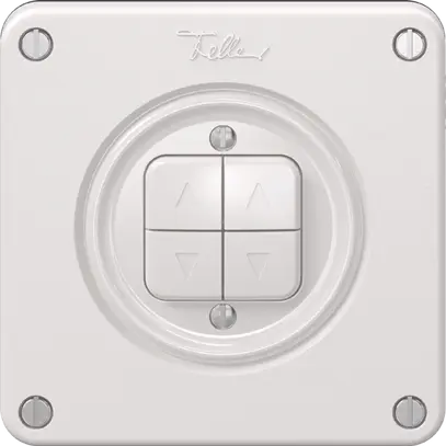 Contact pour stores NEVO, 2-canal, profondeur 18 mm, 87×87 mm, blanc 