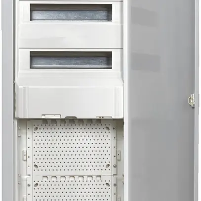 Distributeur combiné ENC JUMBO T2, 5 rangées, 2 rails DIN, 2 plaques perforées 