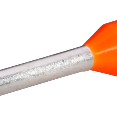 Embout de câble type A isolé 0.5mm²/10mm orange 