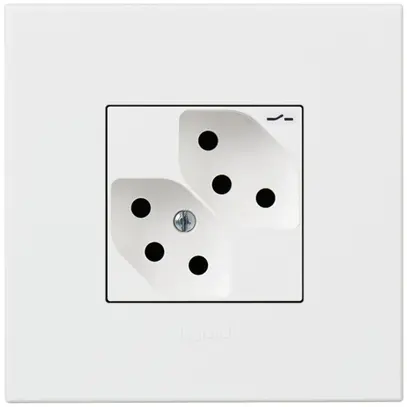 Presa INC ATO 2×T13 1×S bianco grd.I 