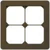 Telaio di copertura INC kallysto.trend 2×2 marrone 154×154mm 