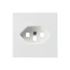 Placca frontale kallysto T23 bianco 60×60mm per presa con morsetti innesto 