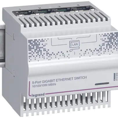 Switch Legrand Gigabit 4 moduli 5×RJ45 VDI-Datacom 