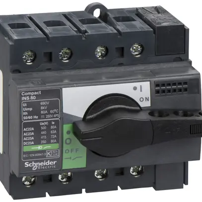 Interrupteur de charge INC Schneider Electric NS-I 80 4L gris/noir 