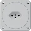 Presa INC robusto tipo 13 grigio senza copercchio 