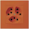 Presa INC Hager KPR, 3×T23, 16A 250V, arancione 